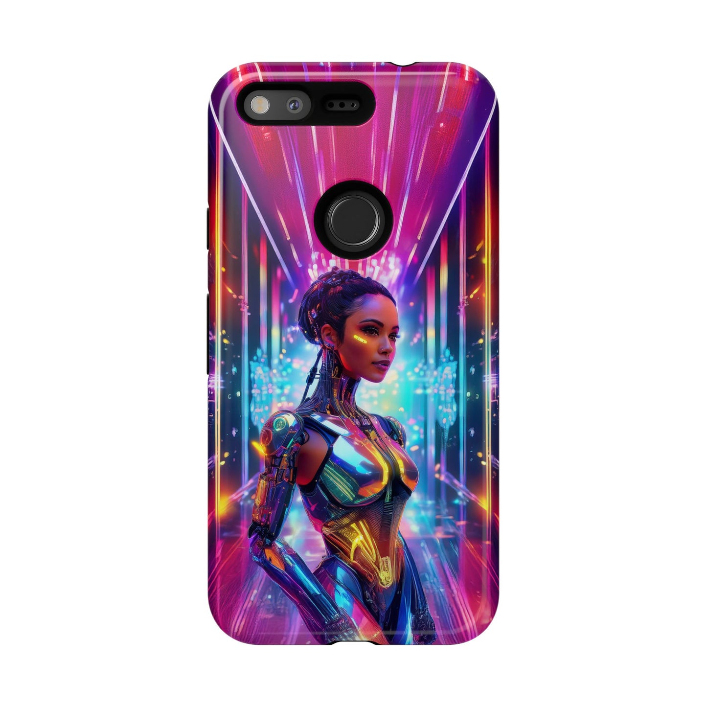 Futuristic Human Android Hybrid Cell Phone Case 006