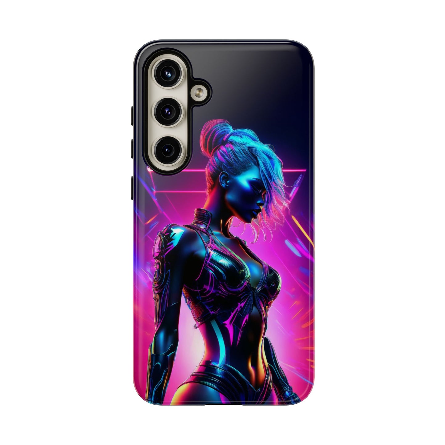 Futuristic Cyberpunk Female Cell Phone Case 017