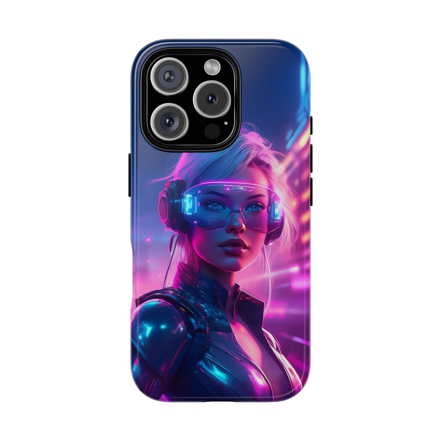 Futuristic Cyberpunk Female Cell Phone Case 029