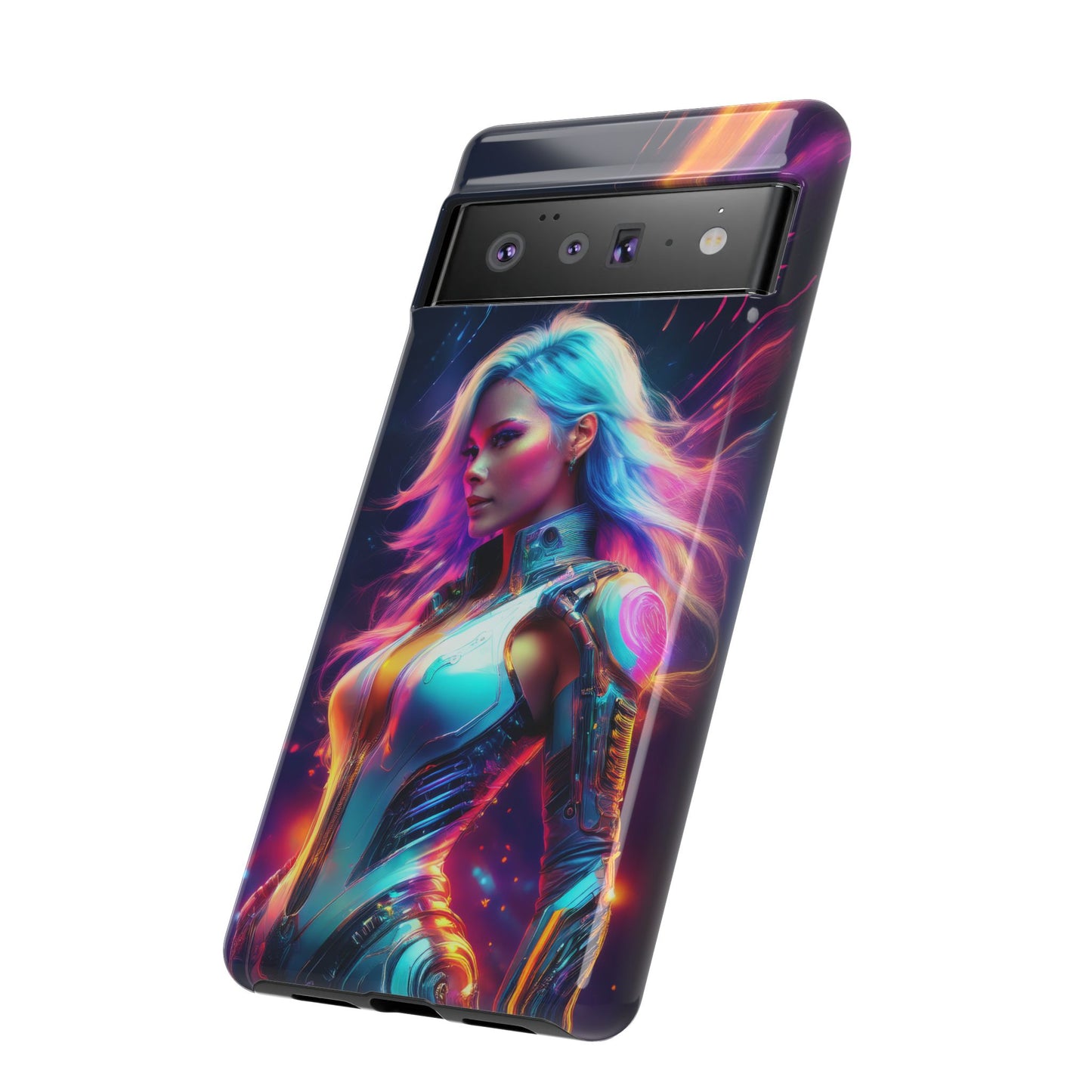 Futuristic Cyberpunk Female Cell Phone Case 012