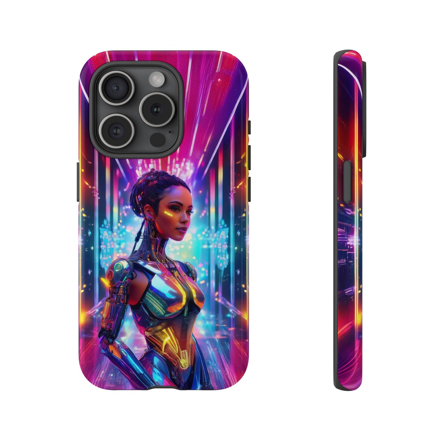 Futuristic Human Android Hybrid Cell Phone Case 006