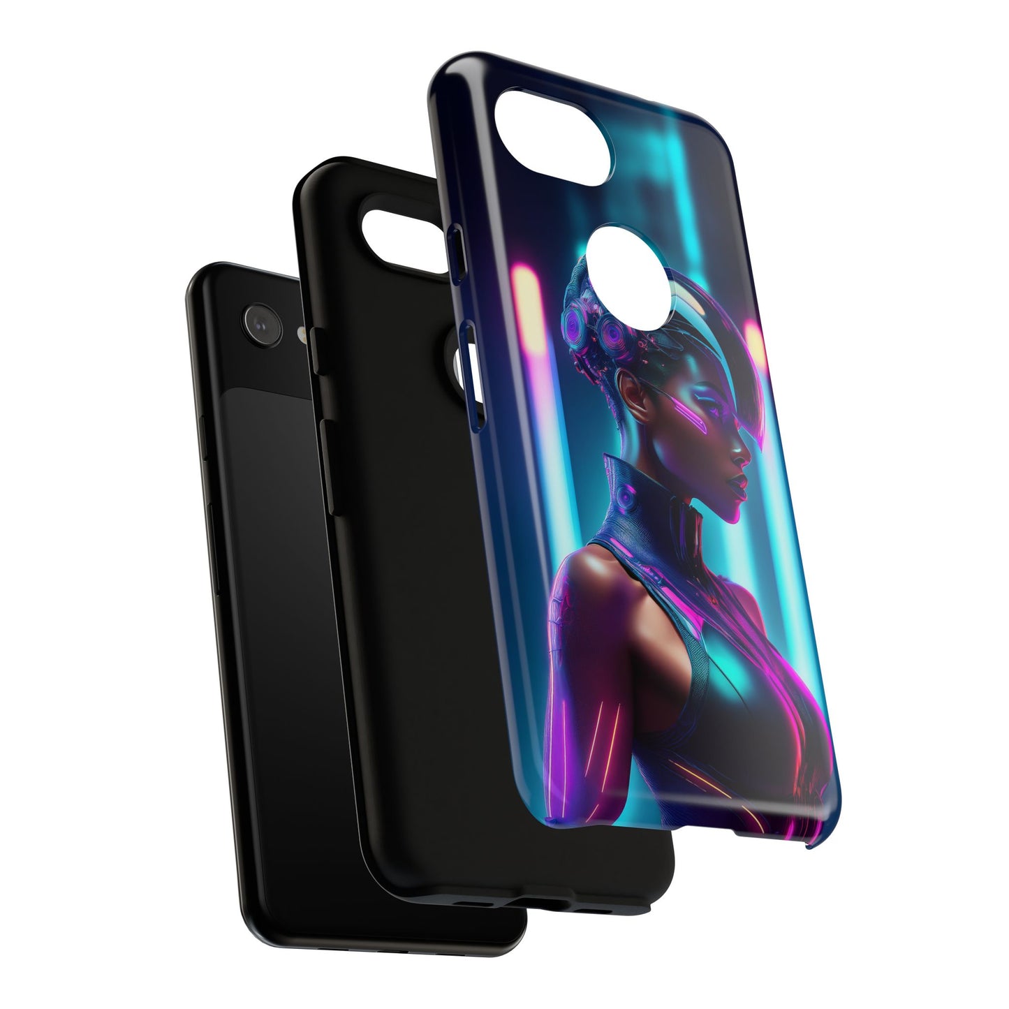 Futuristic Cyberpunk Female Cell Phone Case 021