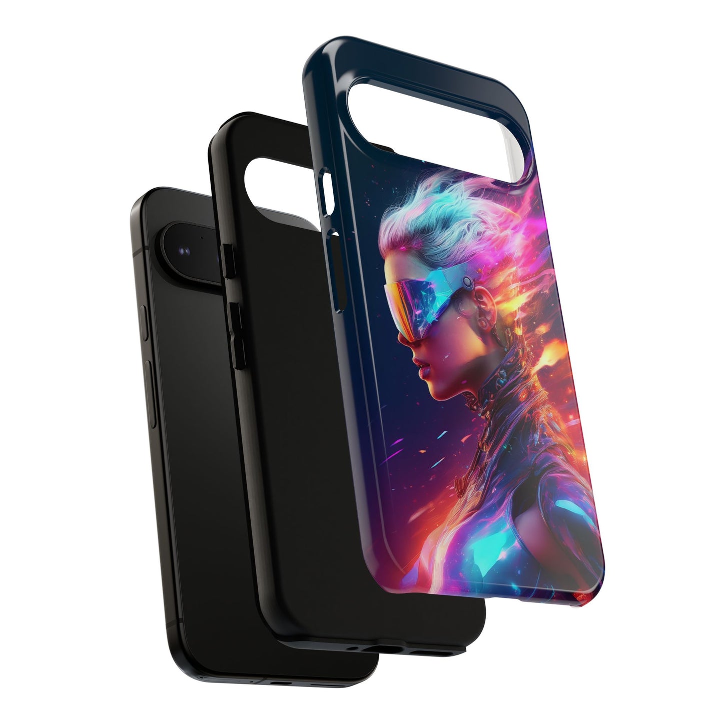 Futuristic Cyberpunk Female Cell Phone Case 025