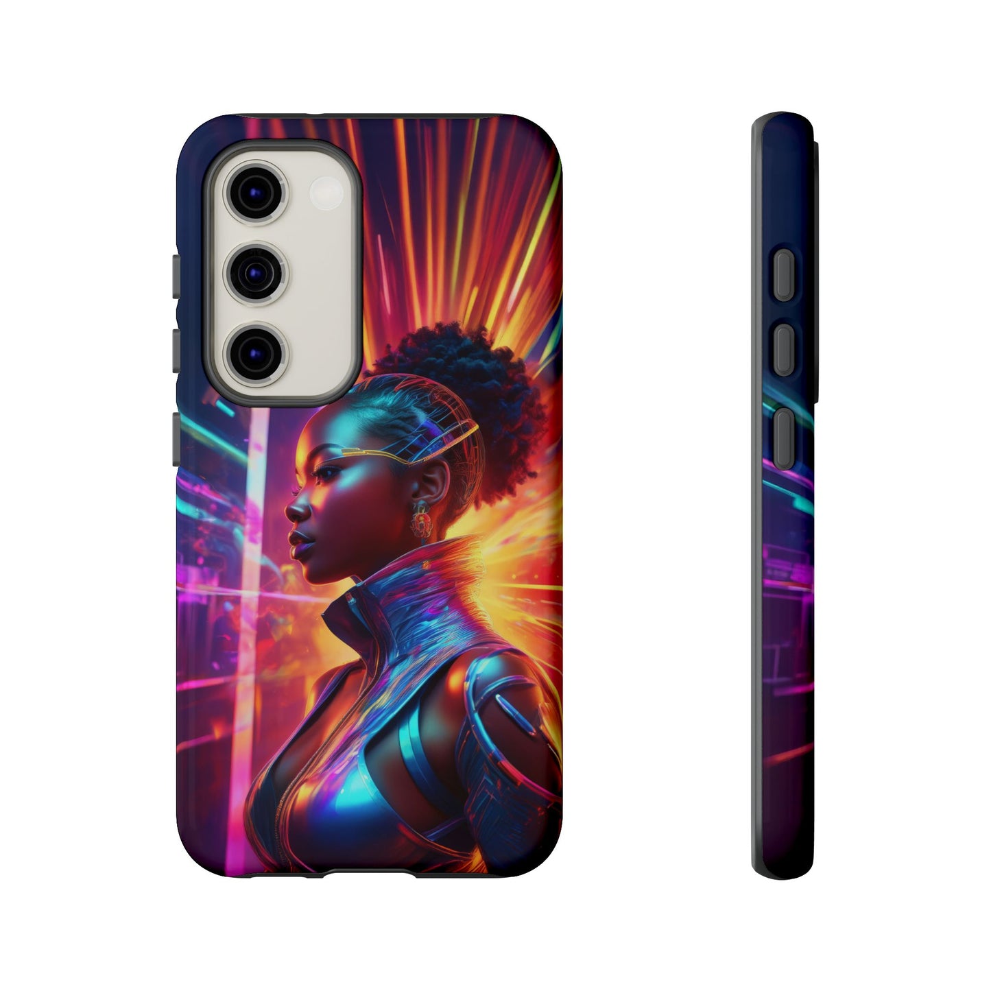 Futuristic Cyberpunk Female Cell Phone Case 001