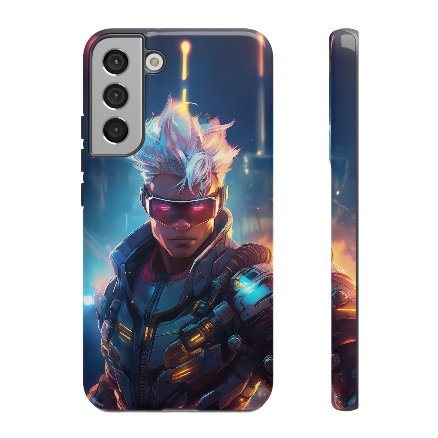 Futuristic Cyberpunk Male Cell Phone Case 018