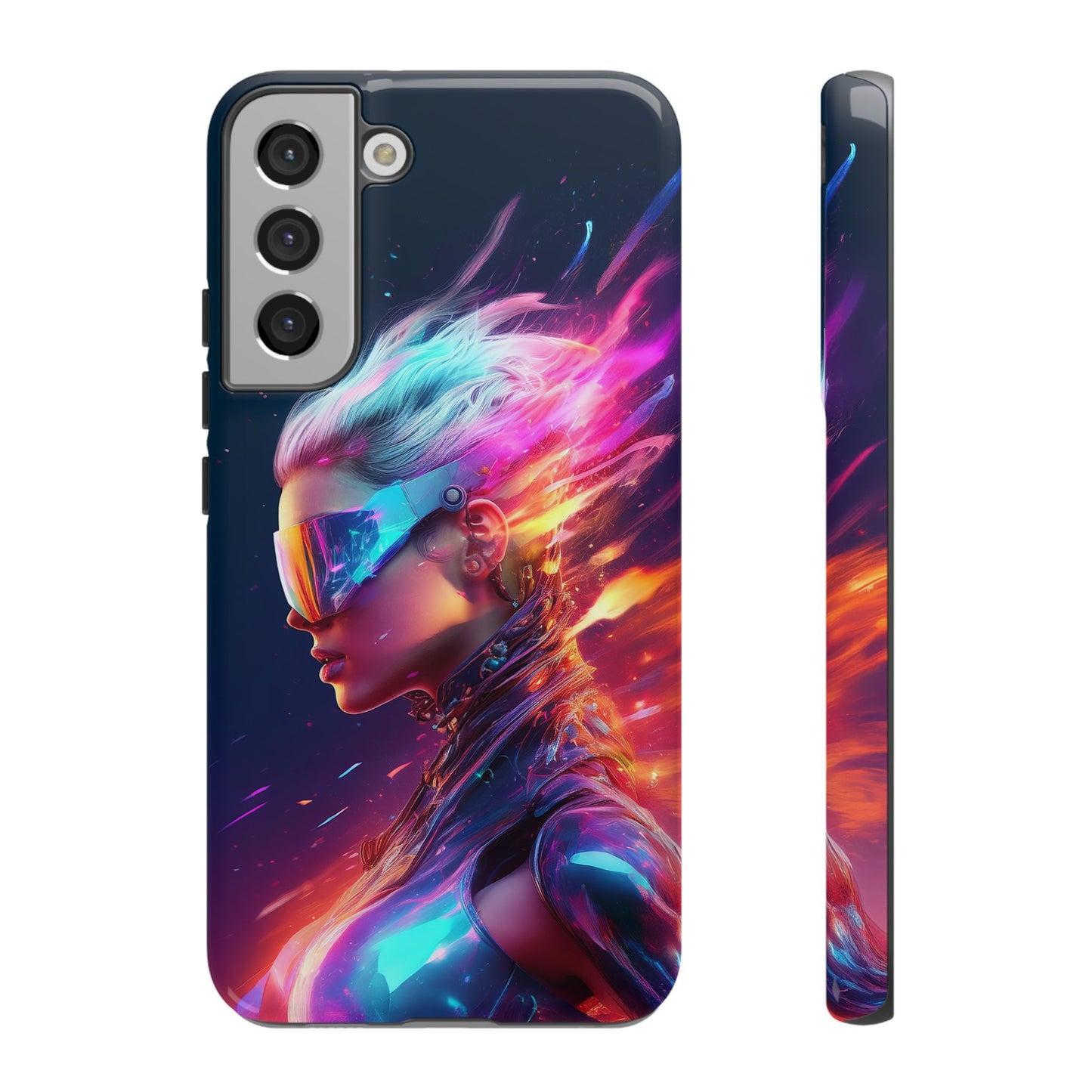 Futuristic Cyberpunk Female Cell Phone Case 025