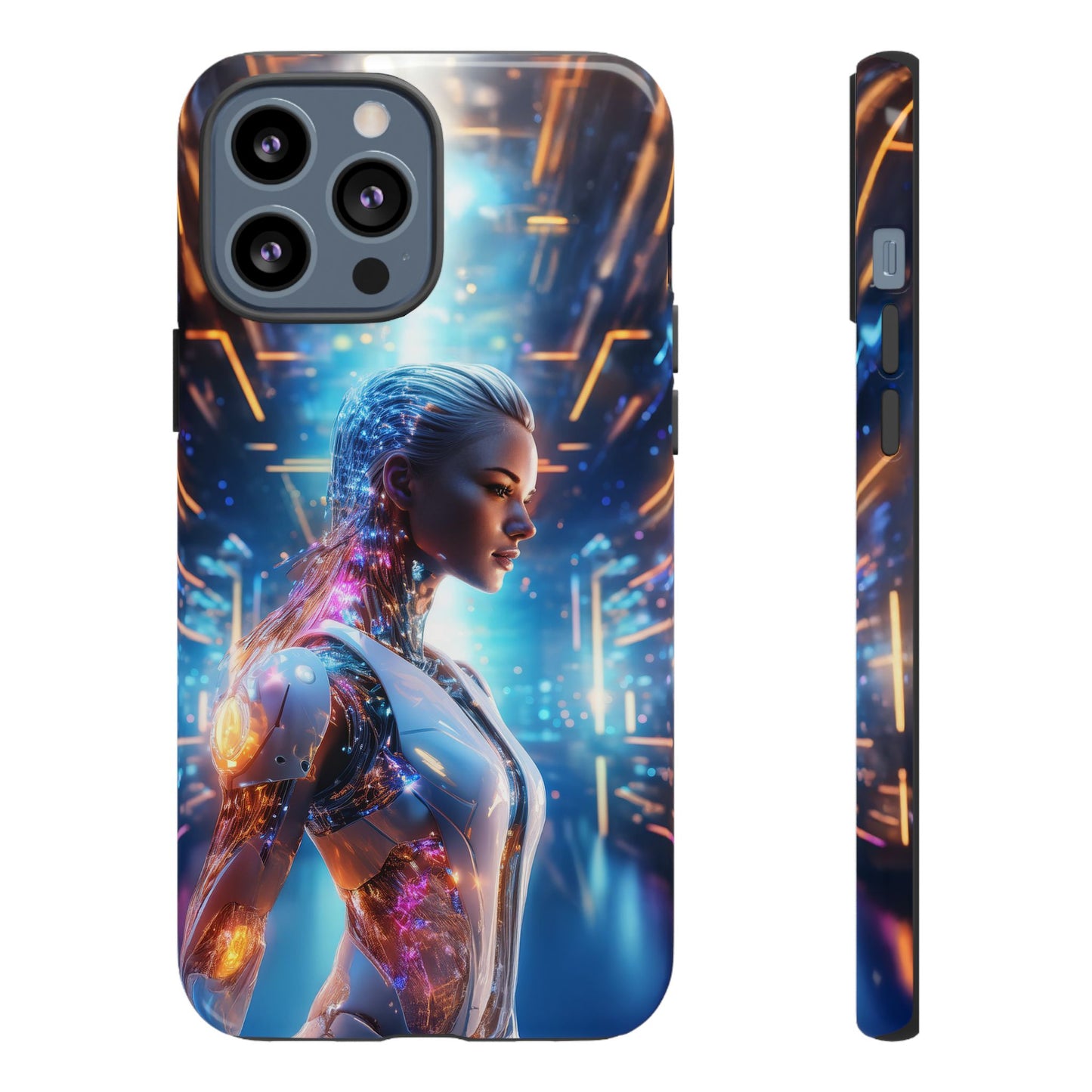 Futuristic Human Android Hybrid Cell Phone Case 008