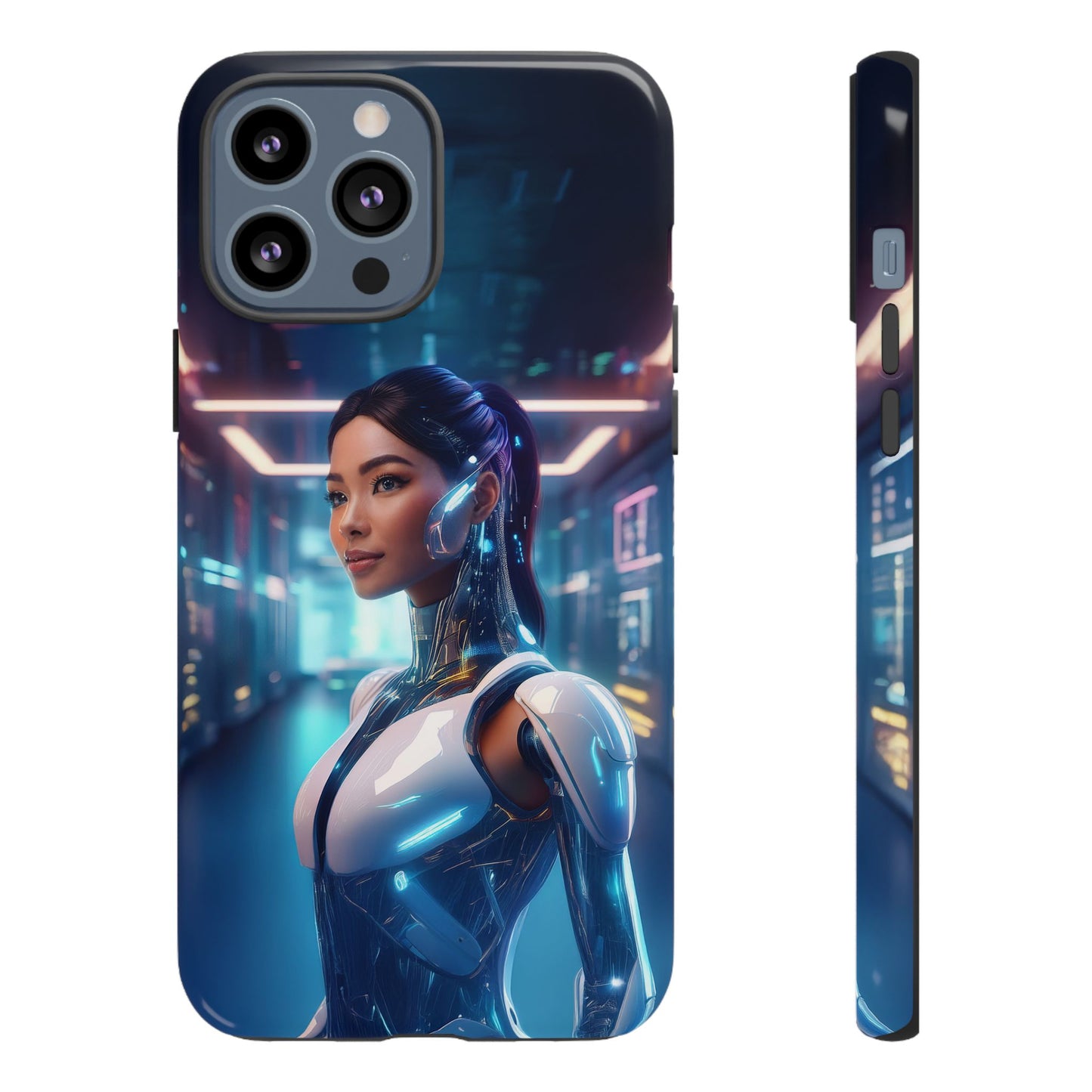 Futuristic Human Android Hybrid Cell Phone Case 005