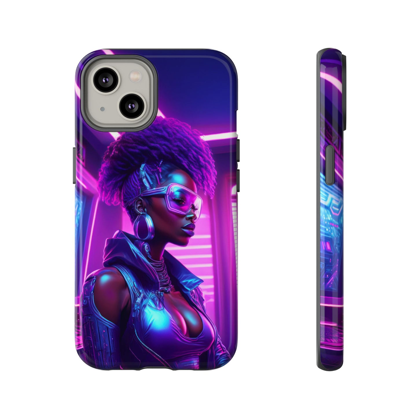 Futuristic Cyberpunk Female Cell Phone Case 004