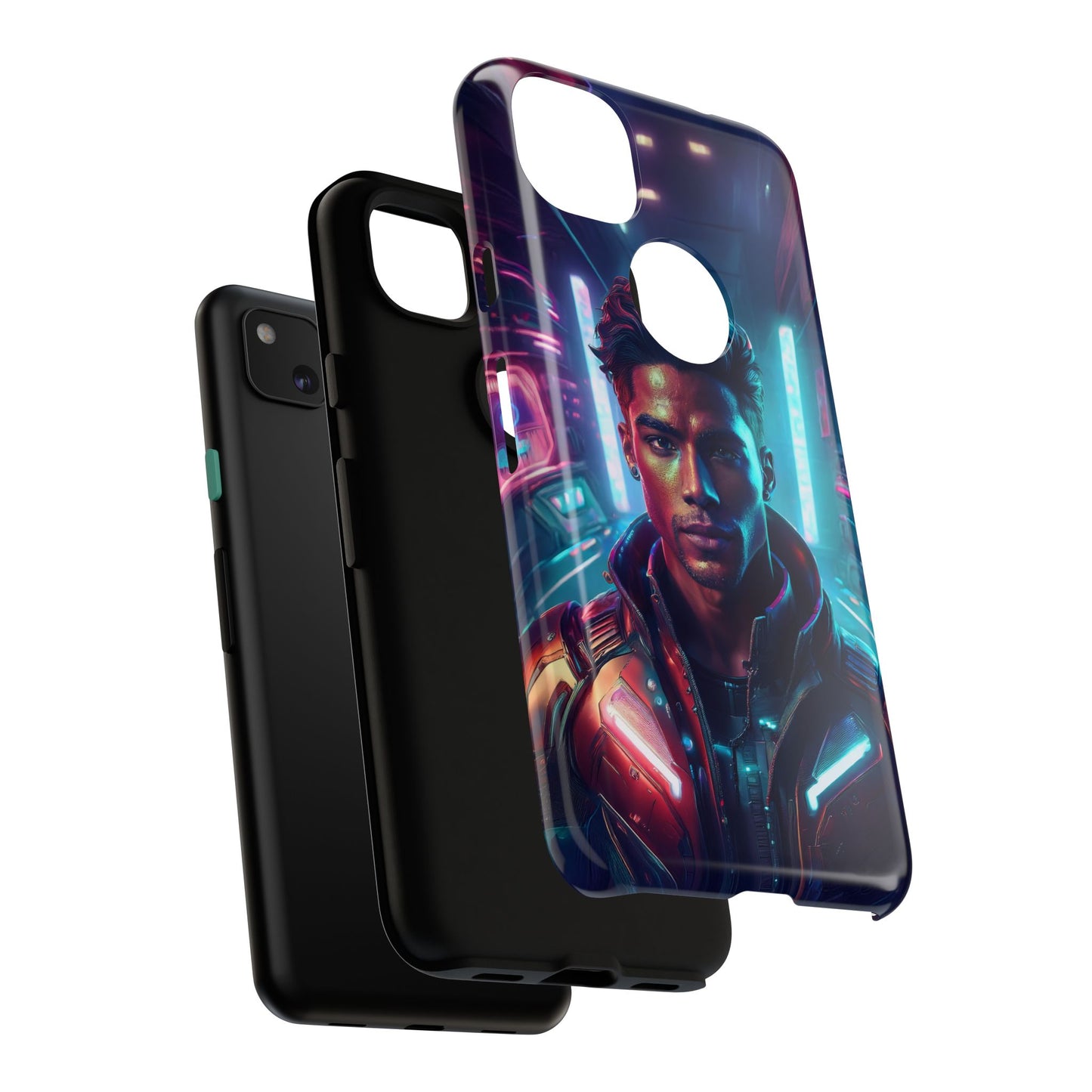 Futuristic Cyberpunk Male Cell Phone Case 007