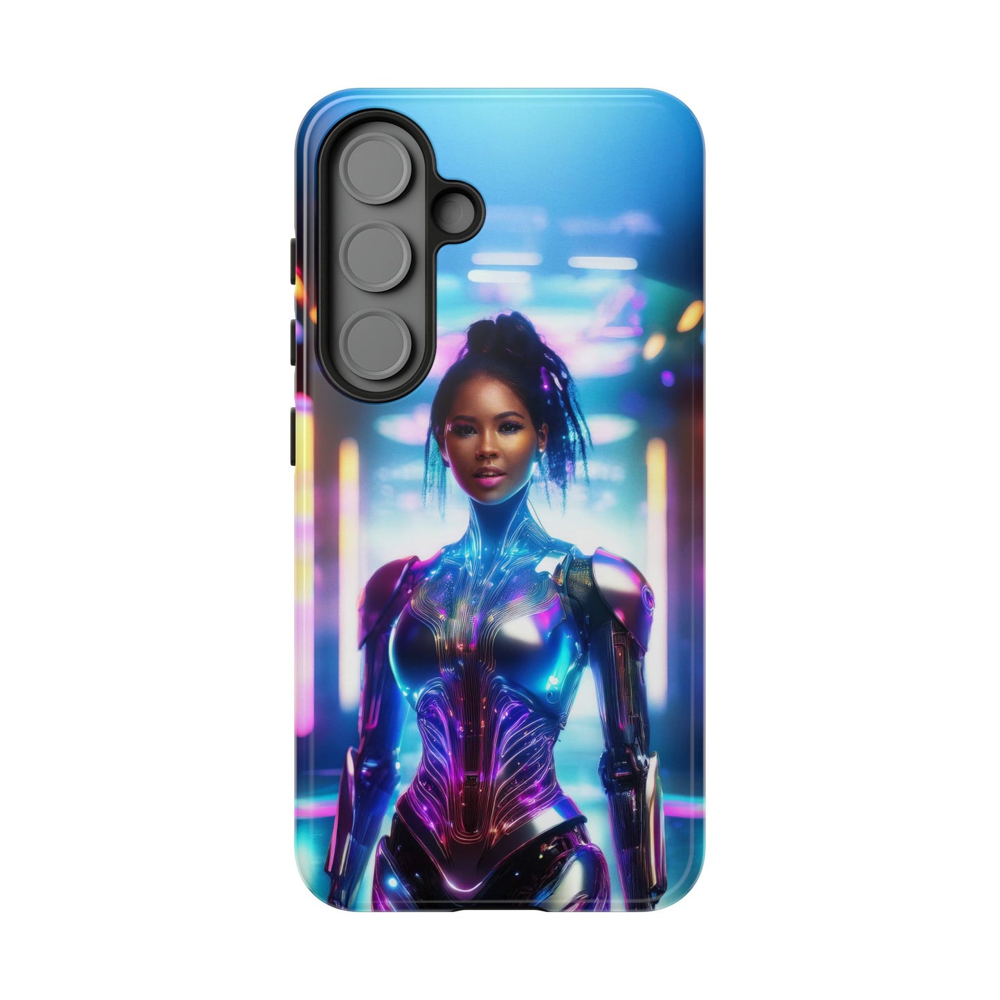 Futuristic Human Android Hybrid Cell Phone Case 009