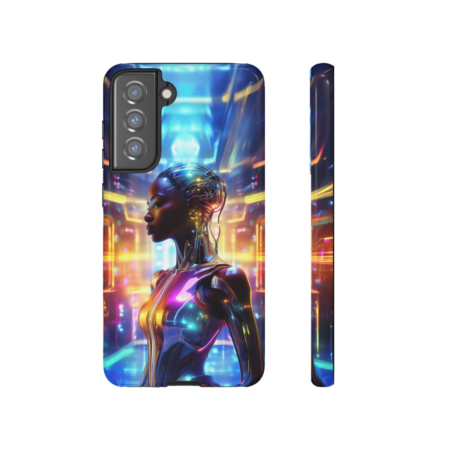 Futuristic Human Android Hybrid Cell Phone Case 011