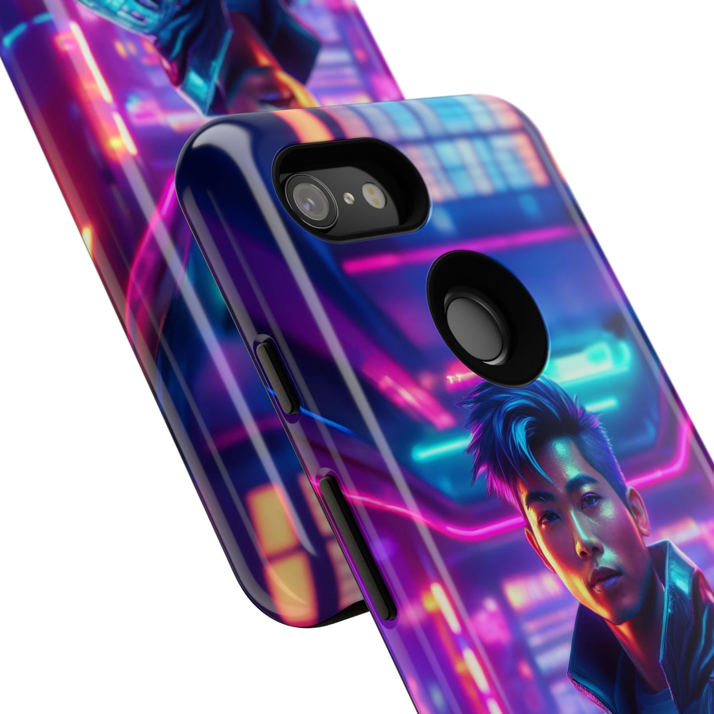 Futuristic Cyberpunk Male Cell Phone Case 012