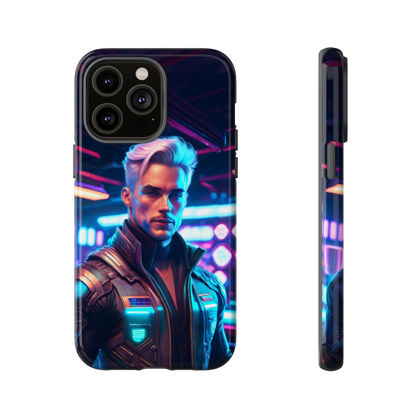 Futuristic Cyberpunk Male Cell Phone Case 008