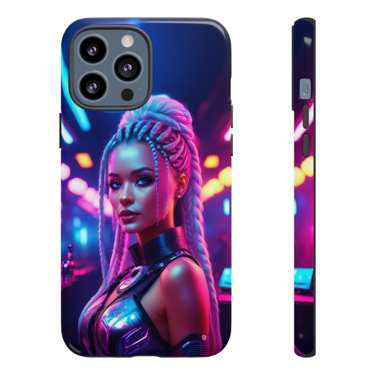 Futuristic Cyberpunk Female Cell Phone Case 007