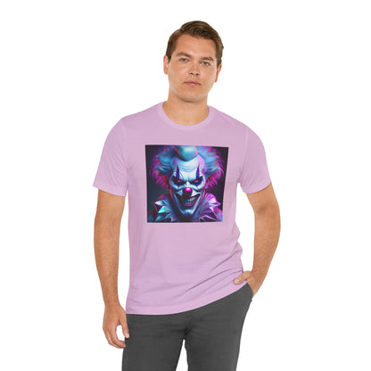 Scary Clown Halloween Shirt – Creepy Evil Clown Face Graphic Tee for Horror Fans. Unisex Jersey Short Sleeve Tee