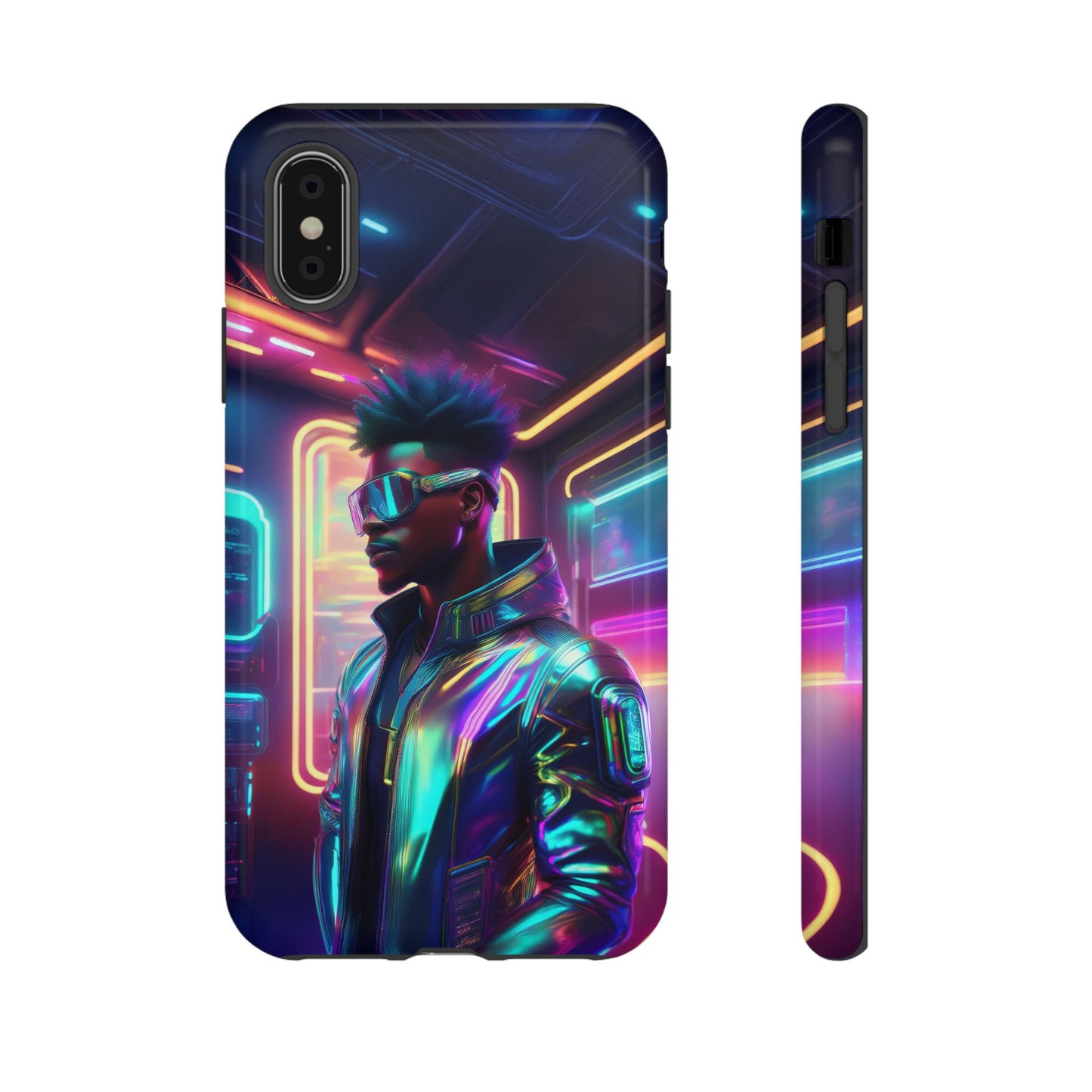 Futuristic Cyberpunk Male Cell Phone Case 004