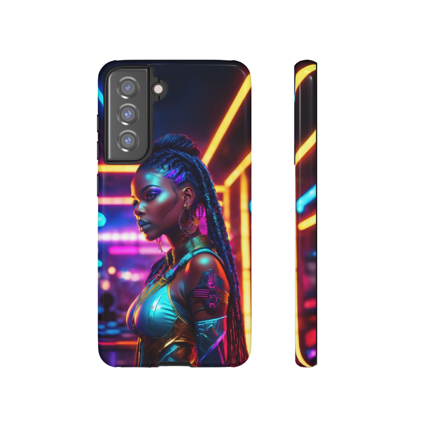 Futuristic Cyberpunk Female Cell Phone Case 006