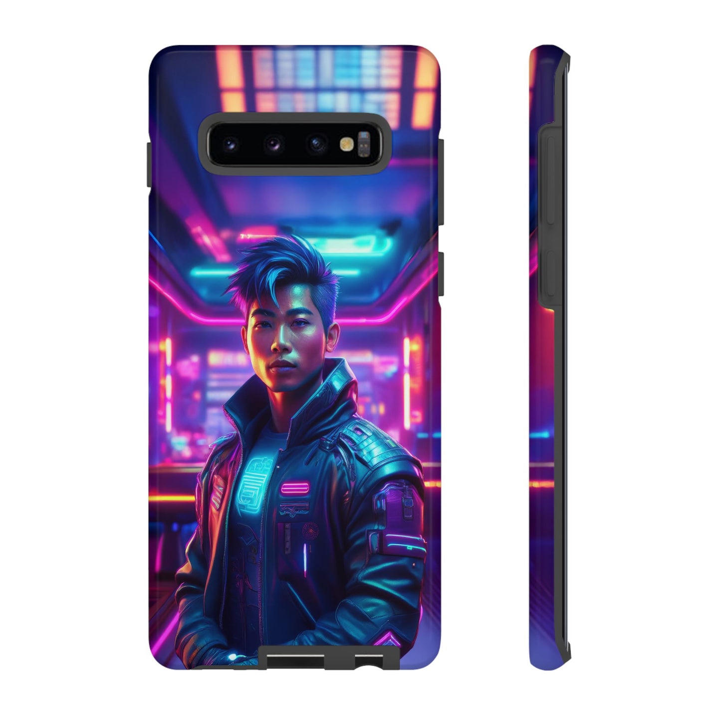 Futuristic Cyberpunk Male Cell Phone Case 012