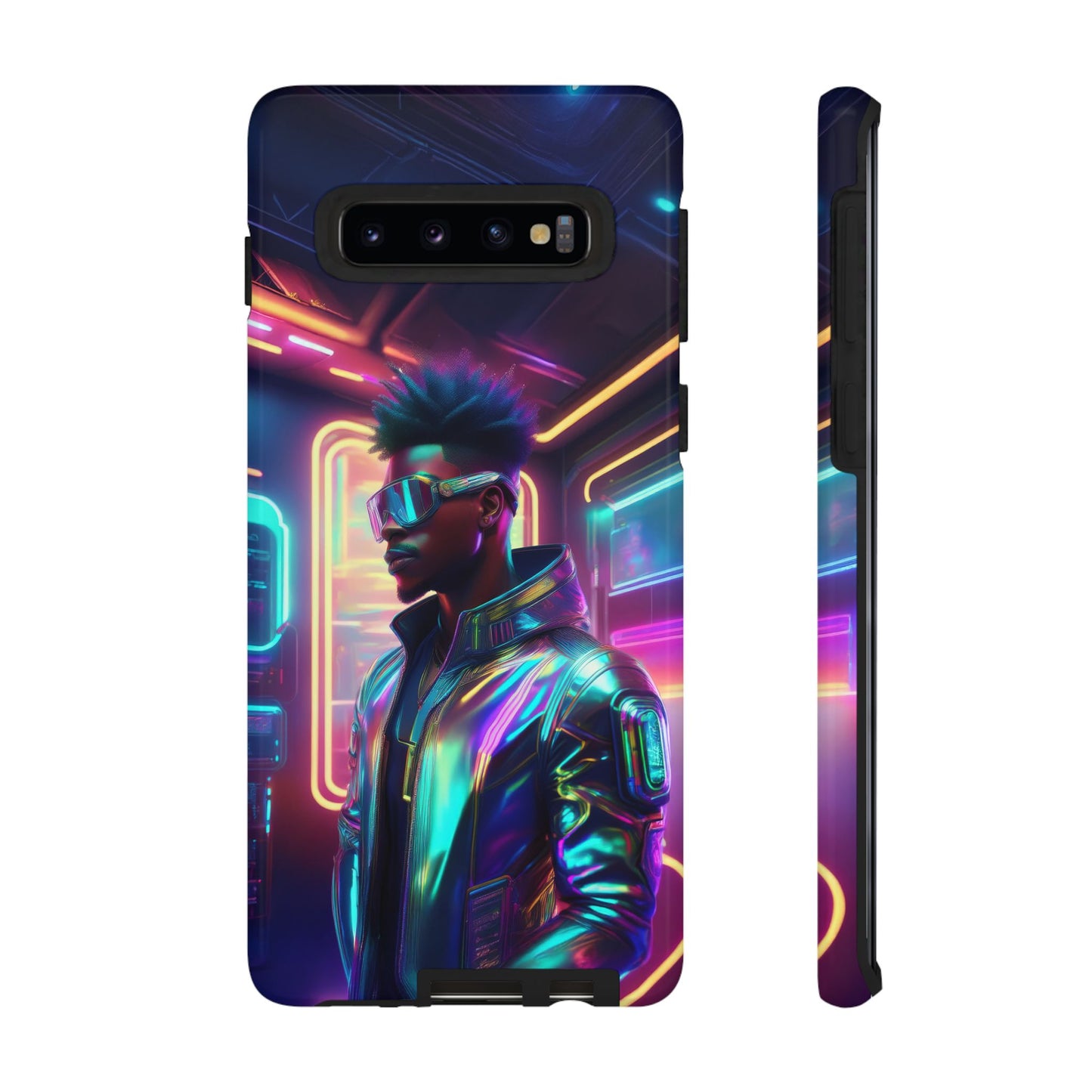 Futuristic Cyberpunk Male Cell Phone Case 004