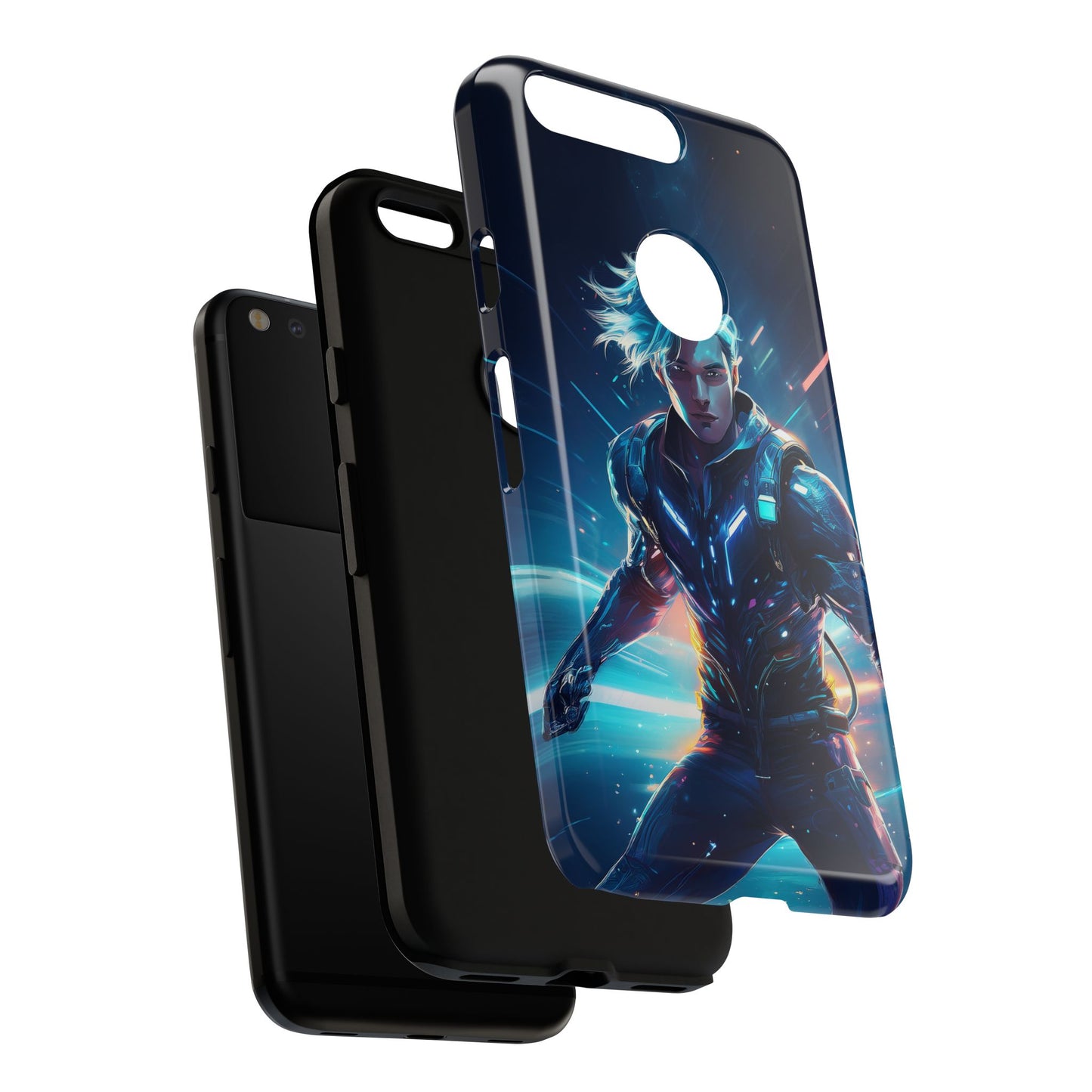 Futuristic Cyberpunk Male Cell Phone Case 024