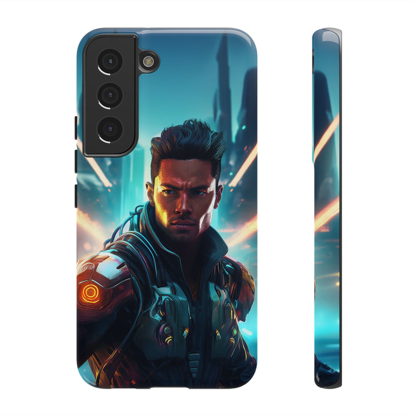 Futuristic Cyberpunk Male Cell Phone Case 015