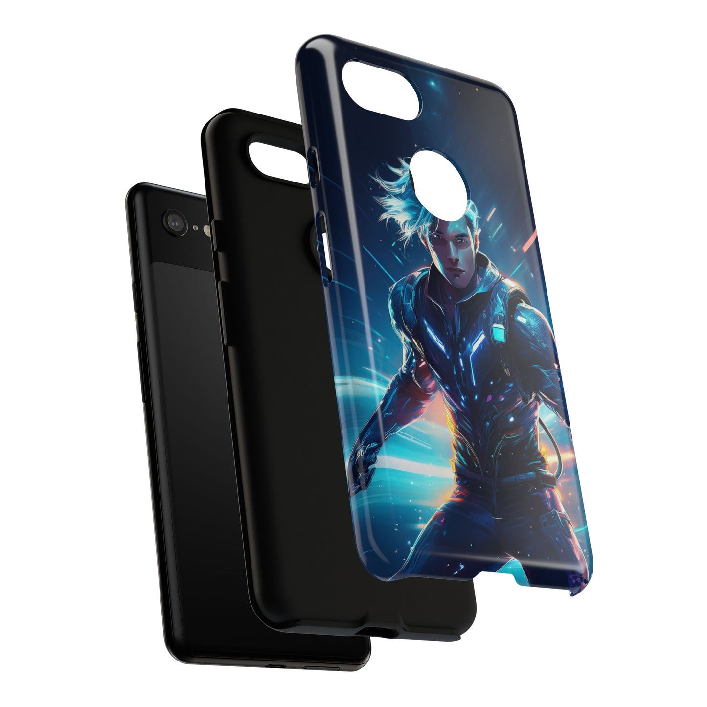 Futuristic Cyberpunk Male Cell Phone Case 024