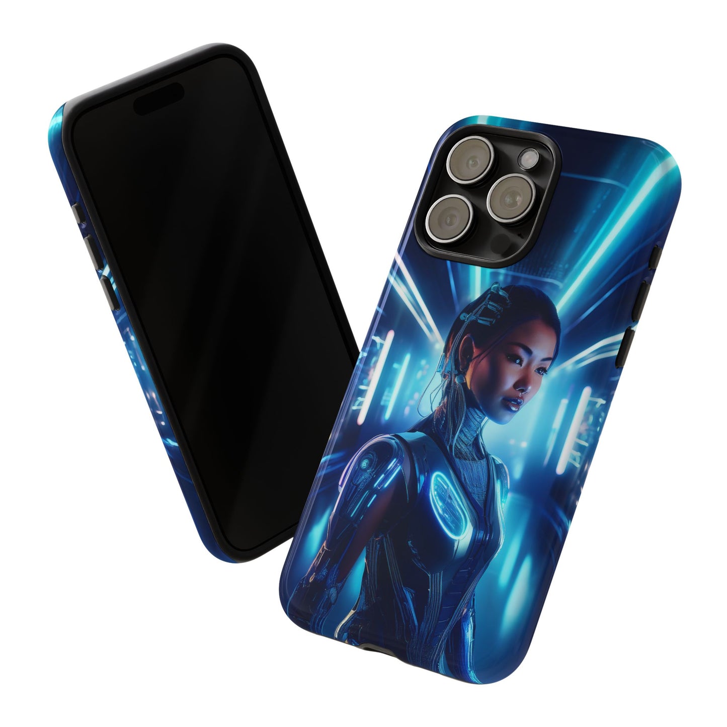 Futuristic Human Android Hybrid Cell Phone Case 004