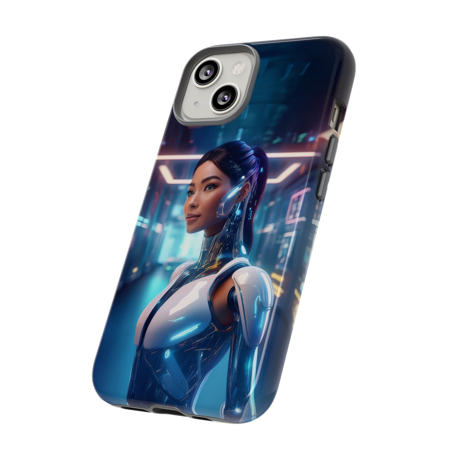 Futuristic Human Android Hybrid Cell Phone Case 005