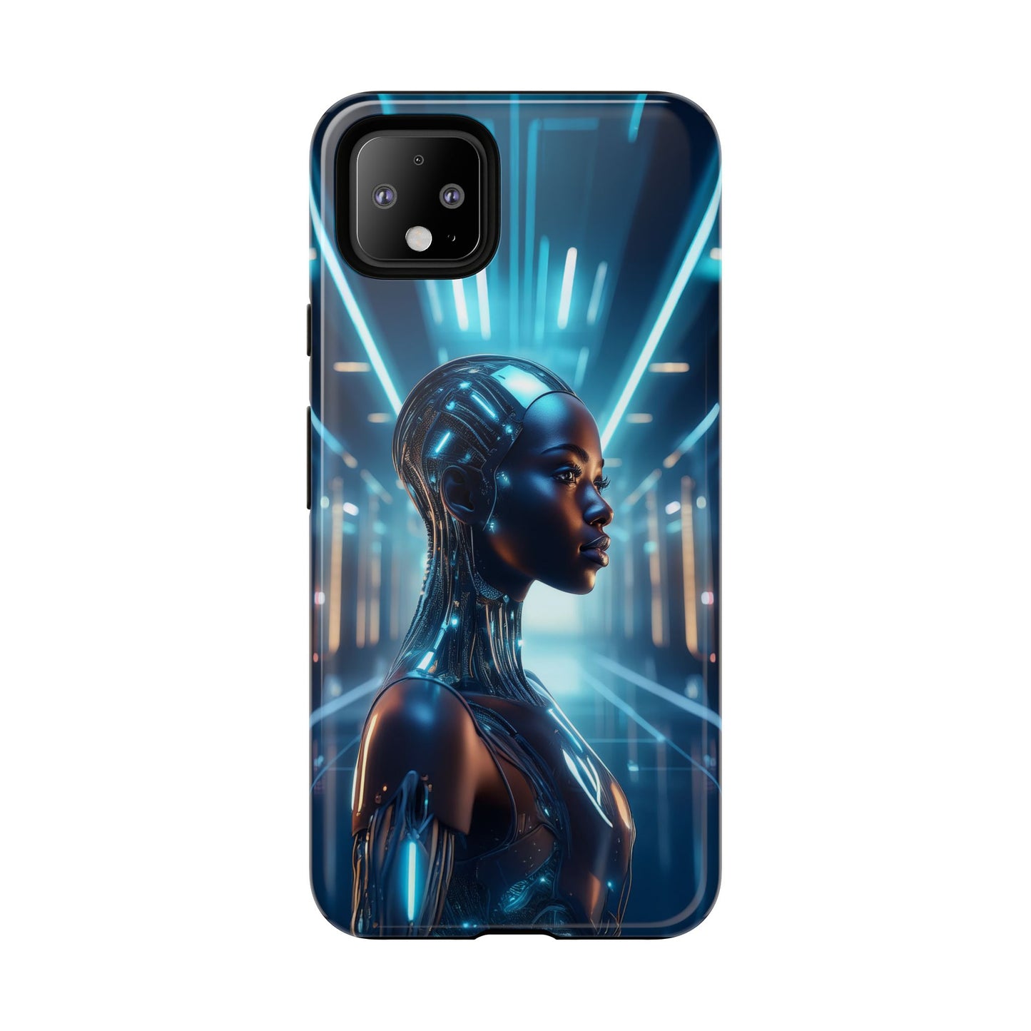 Futuristic Human Android Hybrid Cell Phone Case 003