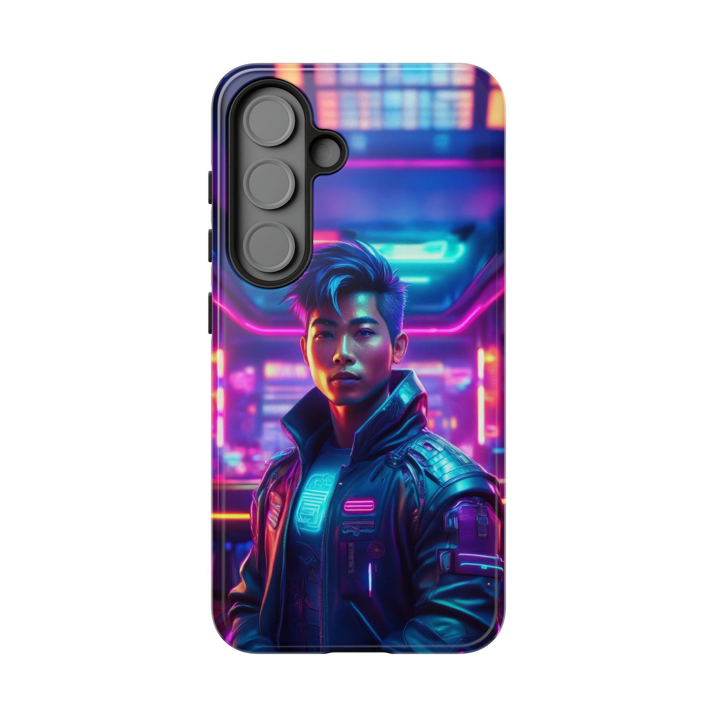 Futuristic Cyberpunk Male Cell Phone Case 012