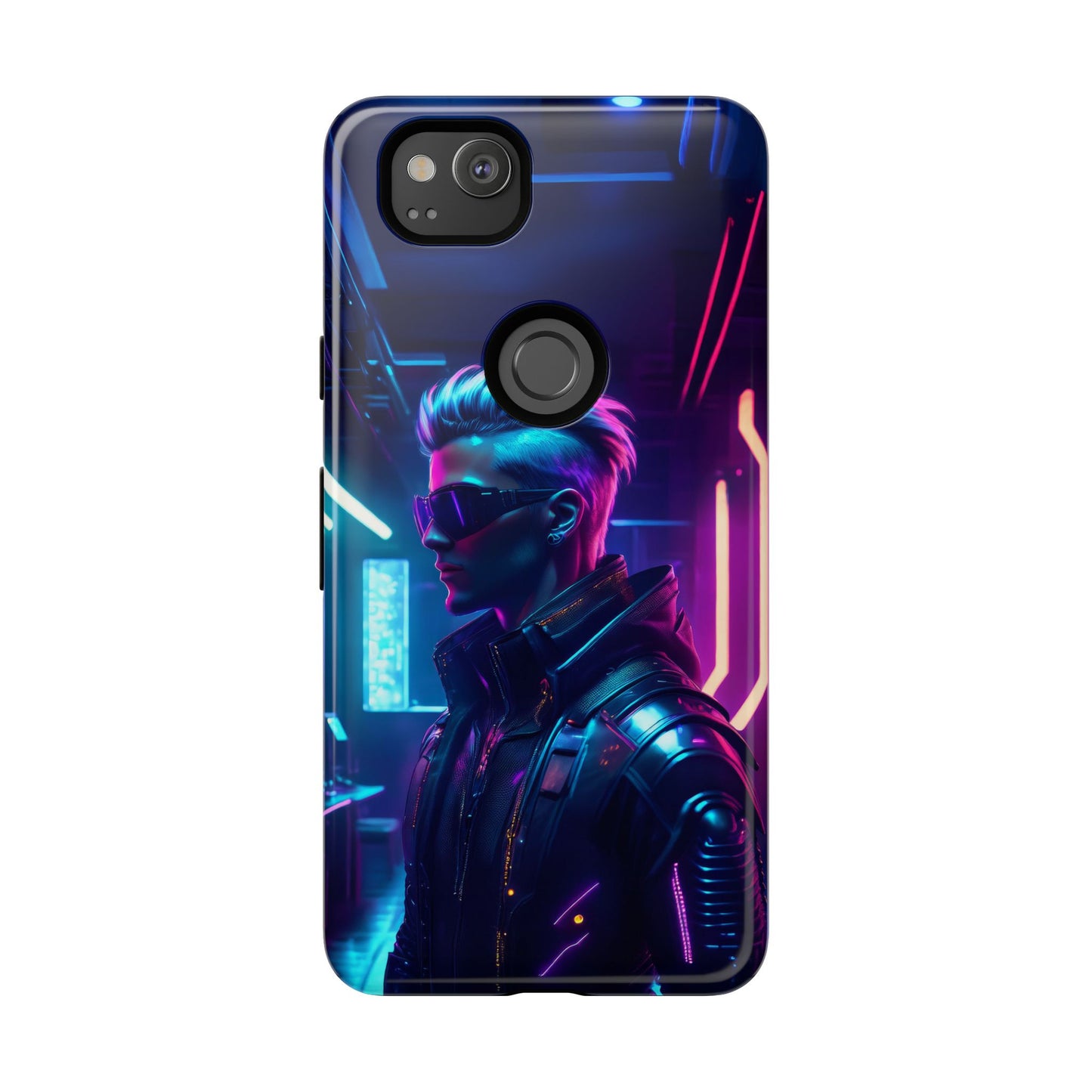 Futuristic Cyberpunk Male Cell Phone Case 002