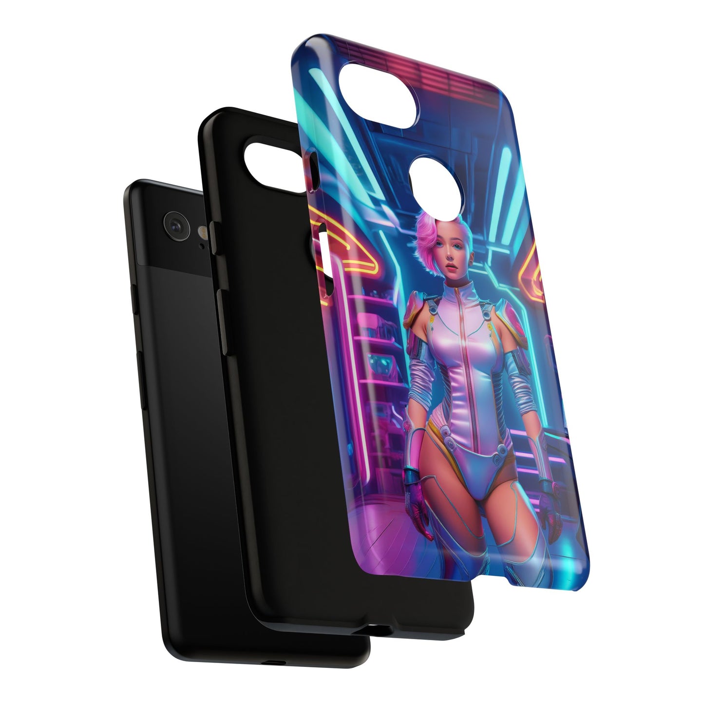 Futuristic Cyberpunk Female Cell Phone Case 002