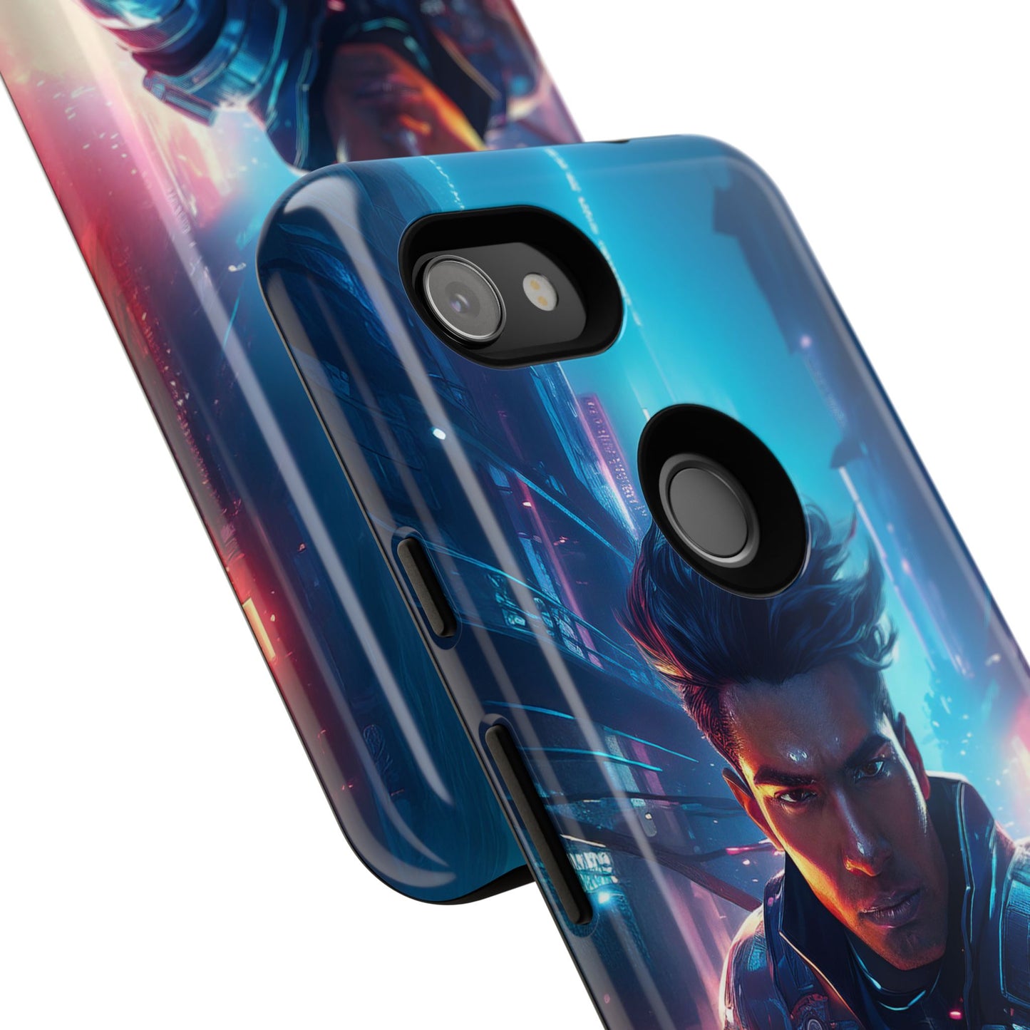 Futuristic Cyberpunk Male Cell Phone Case 017