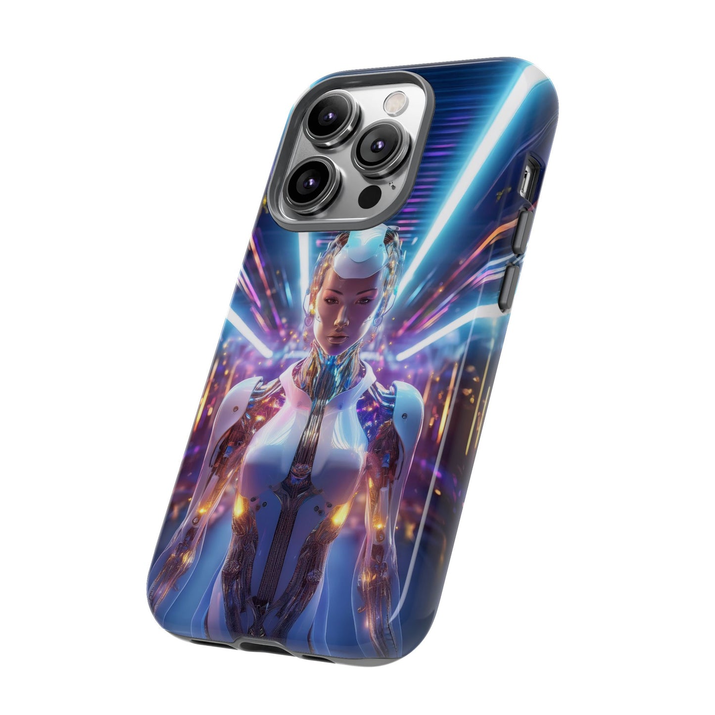 Futuristic Human Android Hybrid Cell Phone Case 007