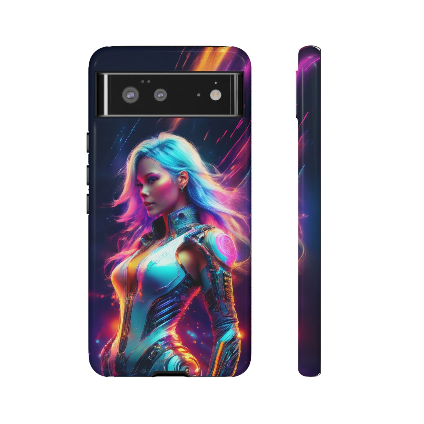 Futuristic Cyberpunk Female Cell Phone Case 012