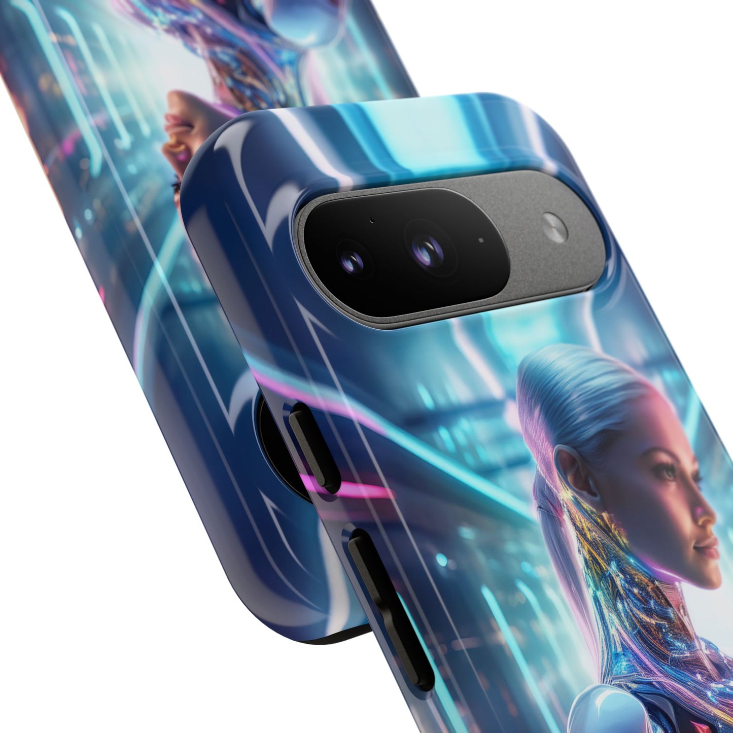 Futuristic Human Android Hybrid Cell Phone Case 015