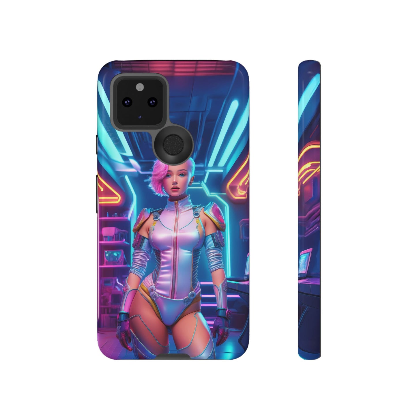 Futuristic Cyberpunk Female Cell Phone Case 002