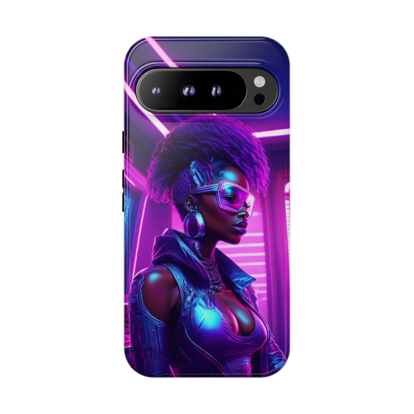 Futuristic Cyberpunk Female Cell Phone Case 004