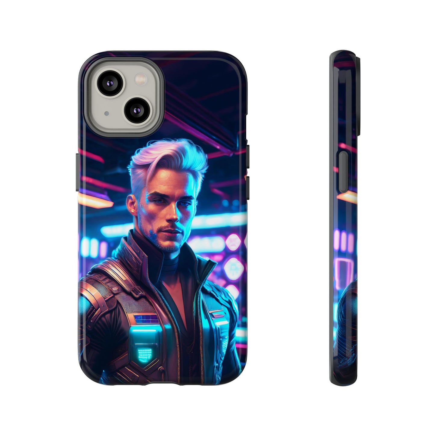 Futuristic Cyberpunk Male Cell Phone Case 008