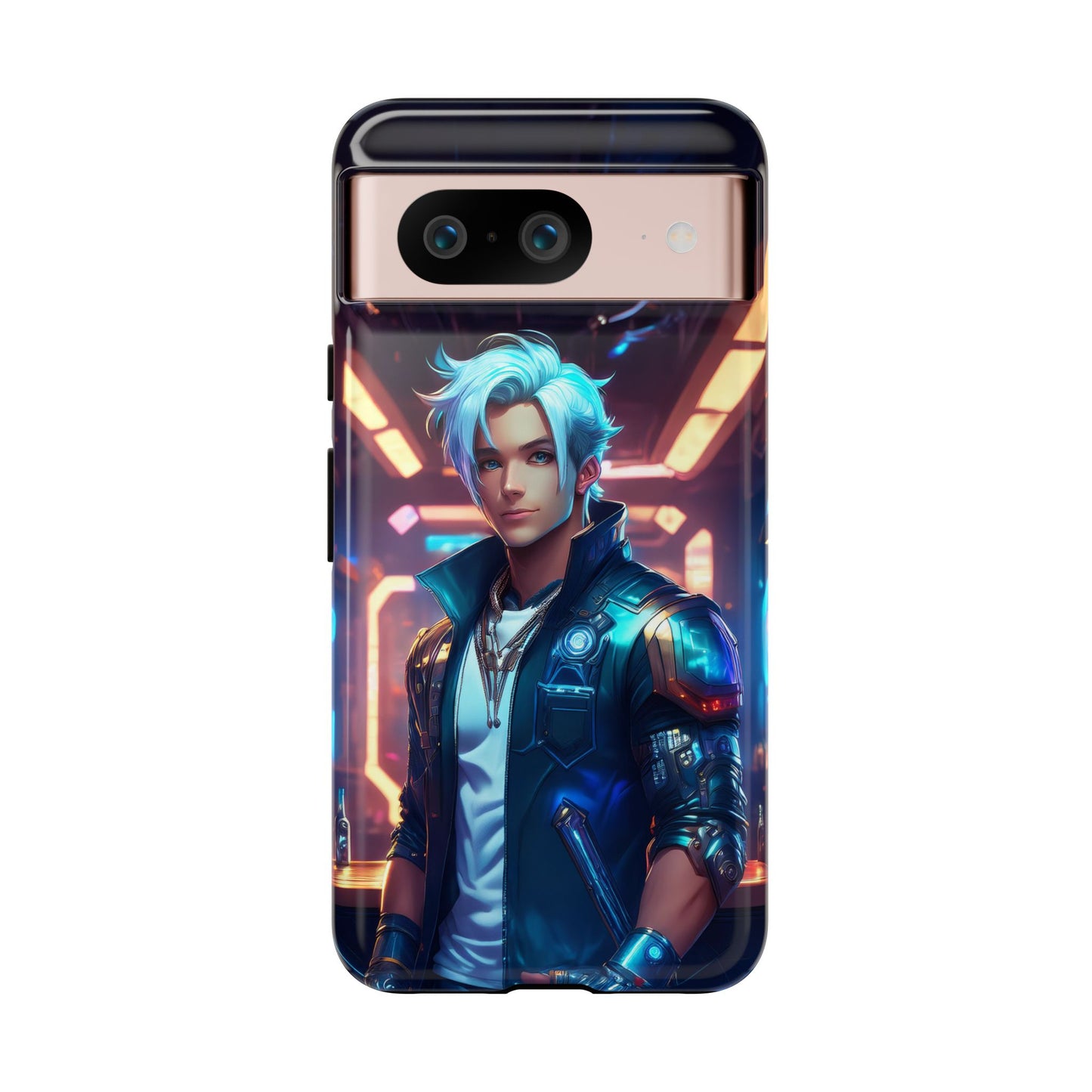 Futuristic Cyberpunk Male Cell Phone Case 009