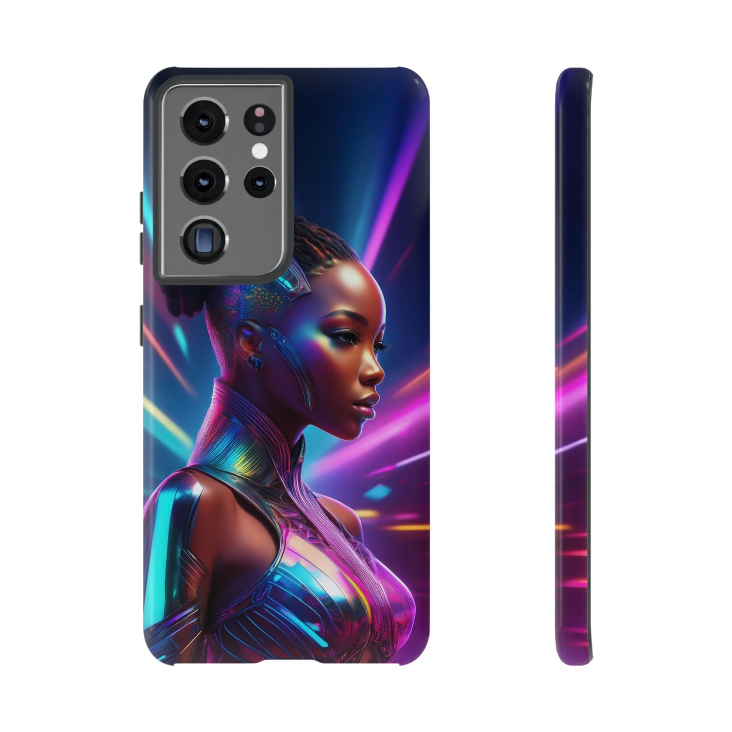 Futuristic Cyberpunk Female Cell Phone Case 014