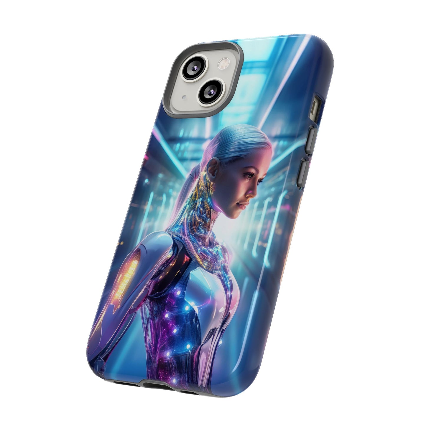 Futuristic Human Android Hybrid Cell Phone Case 015