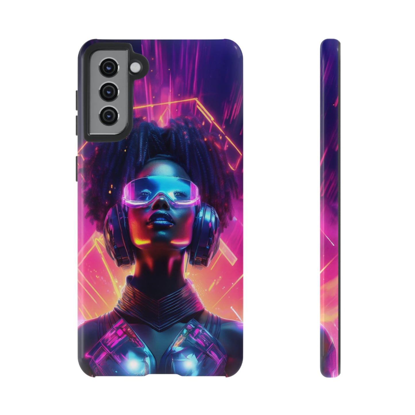 Futuristic Cyberpunk Female Cell Phone Case 030