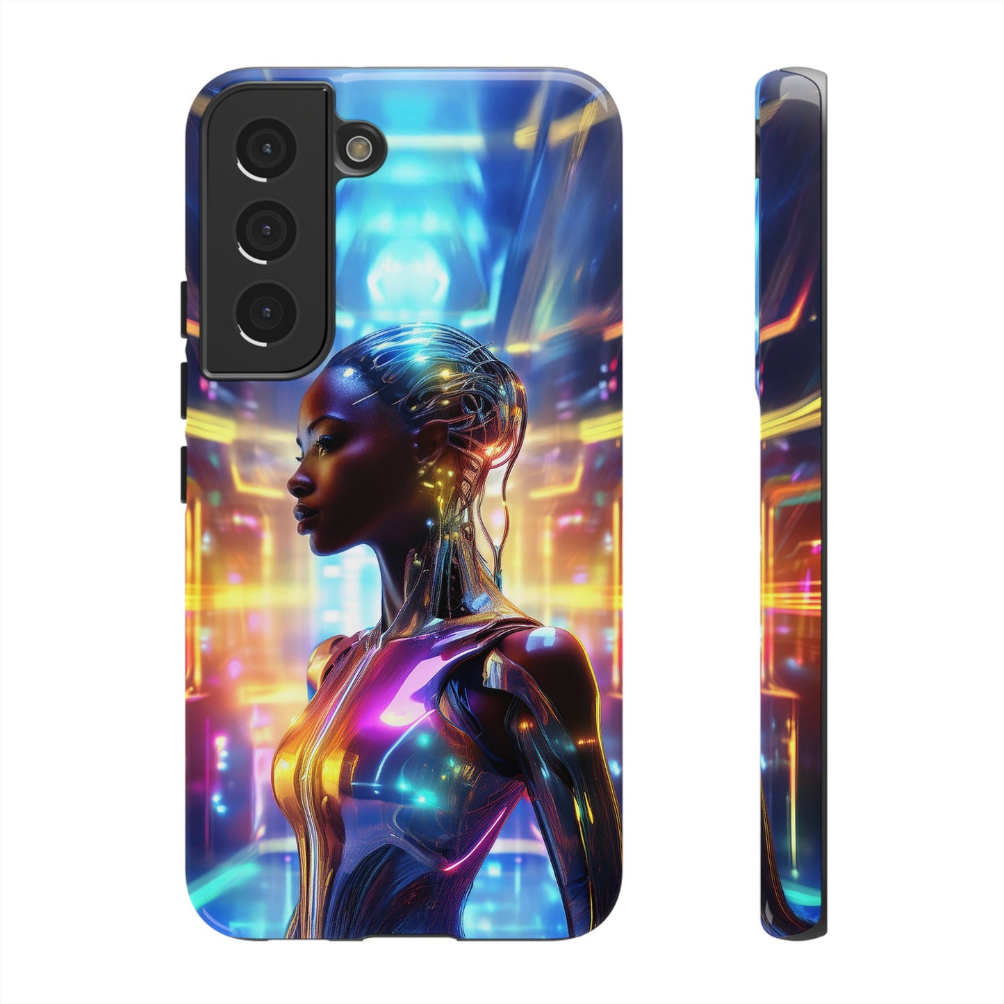 Futuristic Human Android Hybrid Cell Phone Case 011