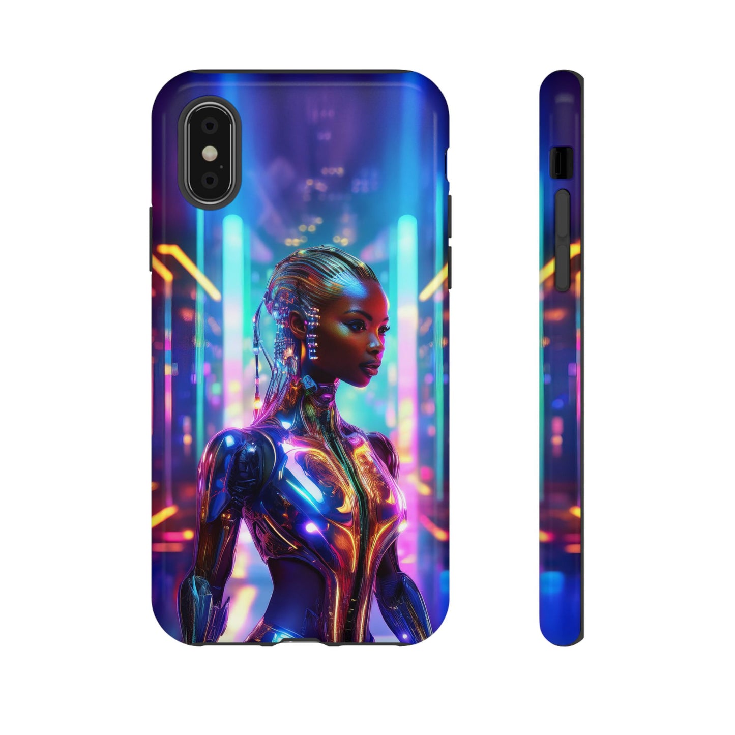 Futuristic Human Android Hybrid Cell Phone Case 018