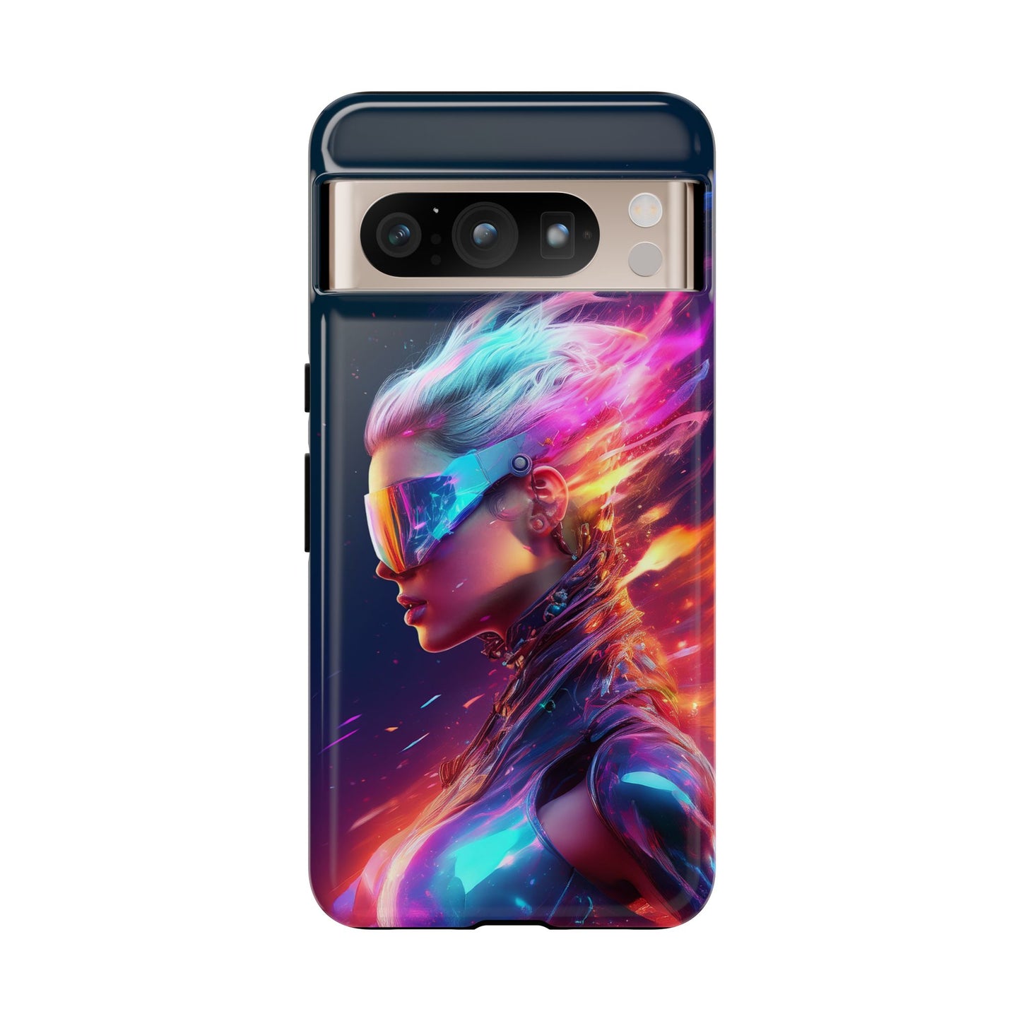 Futuristic Cyberpunk Female Cell Phone Case 025