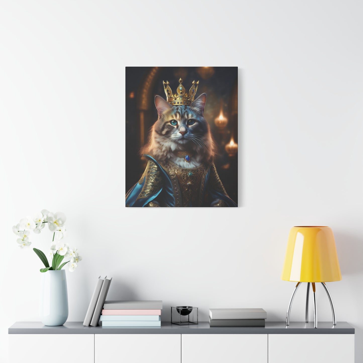 Her Royal Meowjesty Canvas Art | Stretched Matte Wall Decor 001