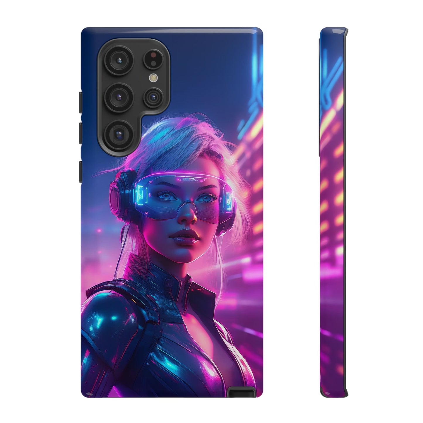 Futuristic Cyberpunk Female Cell Phone Case 029