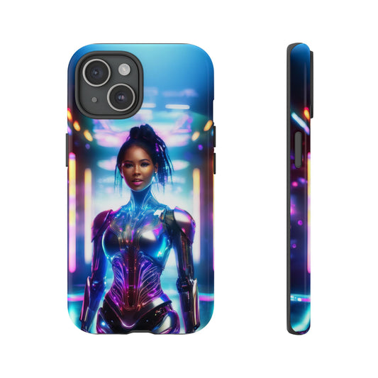 Futuristic Human Android Hybrid Cell Phone Case 009